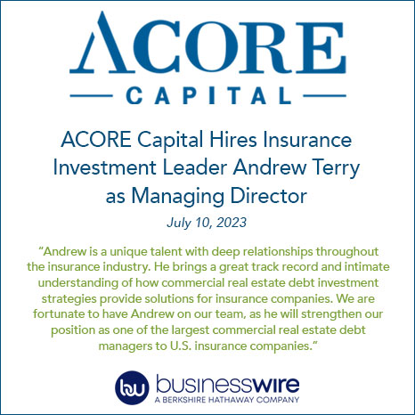 ACORE Capital Hires Insurance Investment Leader Andrew Terry as Managing Director