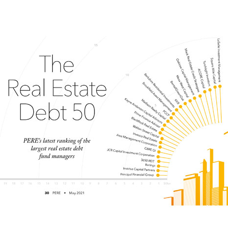 The Real Estate Debt 50 PERE's latest ranking of the largest real estate debt fund managers